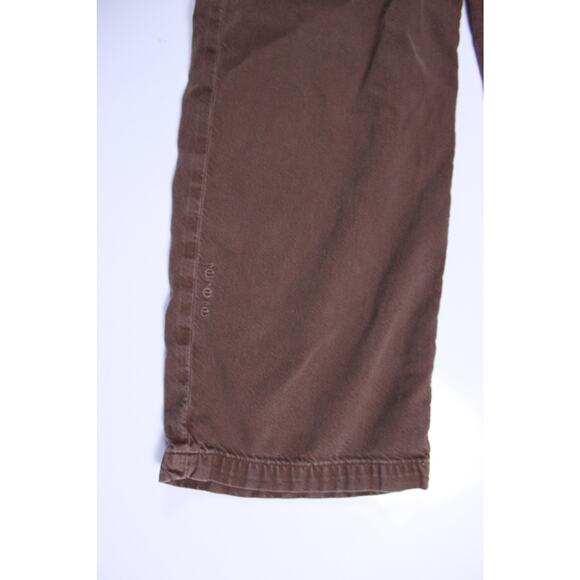 Ética Celeste Wide Leg Twill Jumpsuit Sz S Rusty Brown Puff Short Sleeve V-Neck - Picture 3 of 5